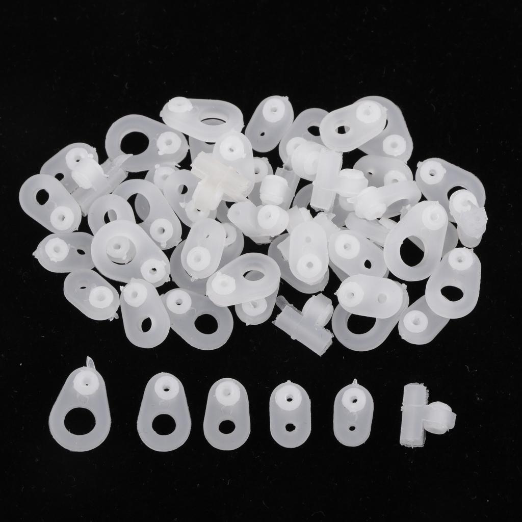 30pcs Fishing Rod Guide Ring DIY Rod Repair Kit Rod Building Silicone Ring