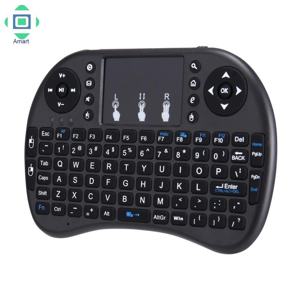 Tay cầm điều khiển có bàn phím không dây có kết nối bluetooth Mini cho máy tính/ Tivi thông minh