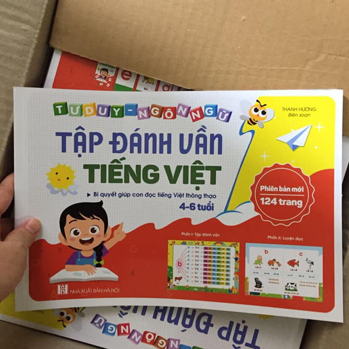 Tập Đánh Vần Cho Bé 4-6 Tuổi Tặng kèm bộ thẻ chữ và số