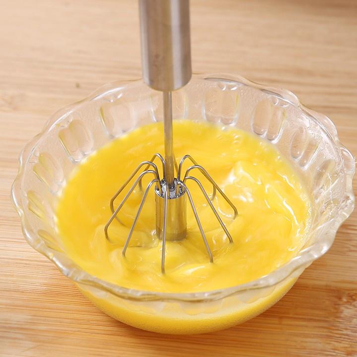 Cây đánh trứng inox tự xoay thông minh