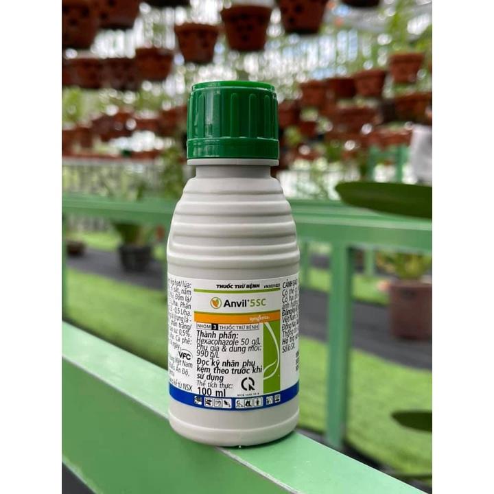 Chai 100ml Chế phẩm Anvil trừ nấm cho cây trồng chuyên phòng trừ rỉ sắt, sương mai, khô vằn