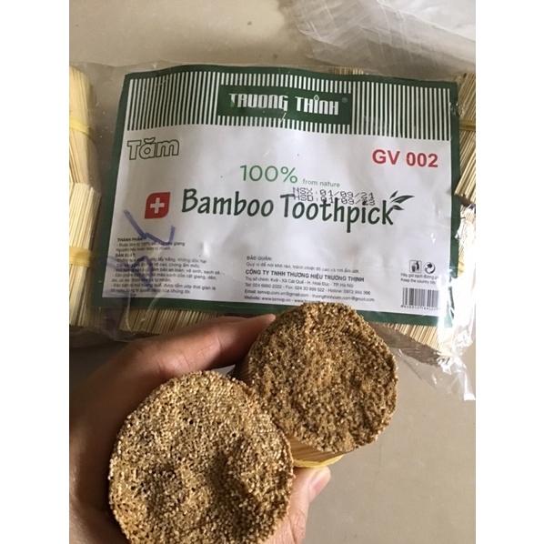 1 Bó tăm xỉa răng bằng cật cây giang 80g an toàn tiện lợi
