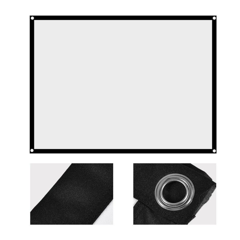 Màn Hình Máy Chiếu HD 100 120 150 inch Mềm Mại Gấp Gọn Tiện Dụng