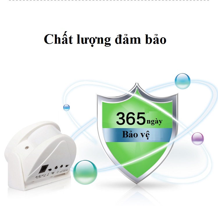 Báo khách cảm biến chuyển động hồng ngoại V3-9913 ( Tặng kèm 03 nút kẹp cao su giữ dây điện )