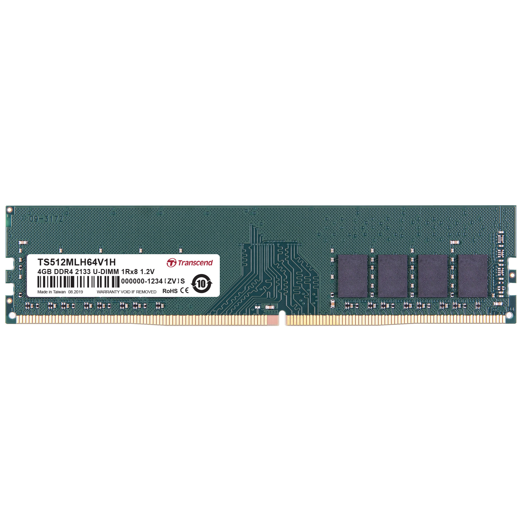 RAM PC Transcend 4GB DDR4 2133Mhz 1Rx8 (512Mx8)x8 CL15 1.2V Transcend - Hàng Chính Hãng