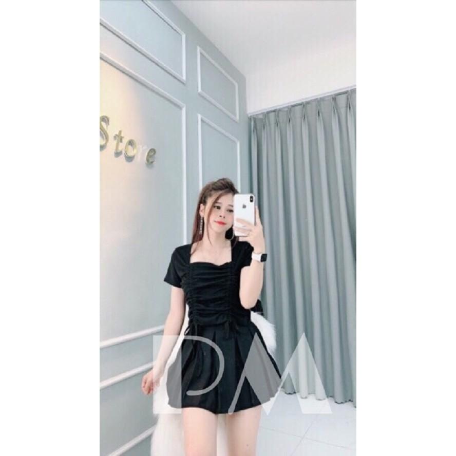 Áo rút dây 2 bên tay ngắn