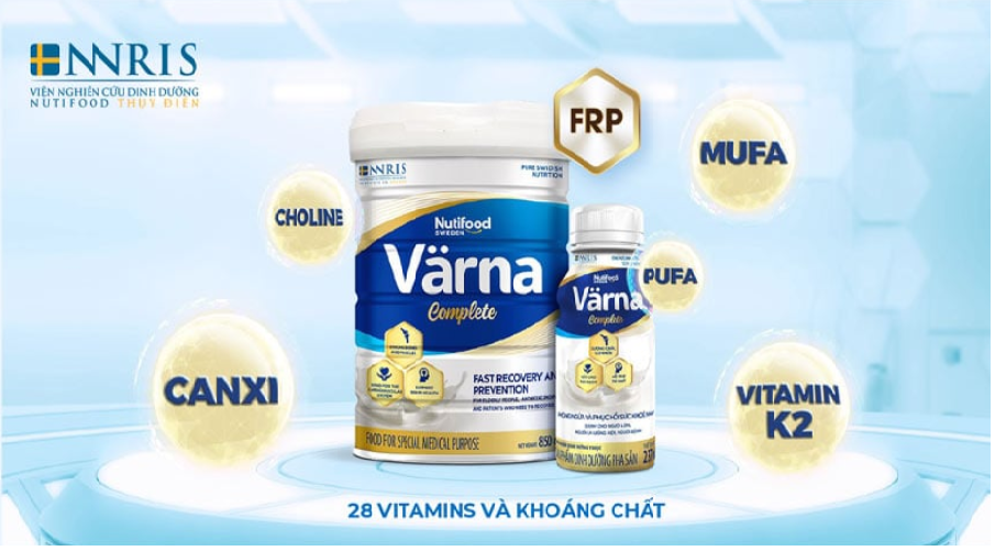 Sữa Bột Varna Complete Nutifood 850g – Dinh Dưỡng Tăng Cường Cho Người Ốm &amp; Người Cao Tuổi
