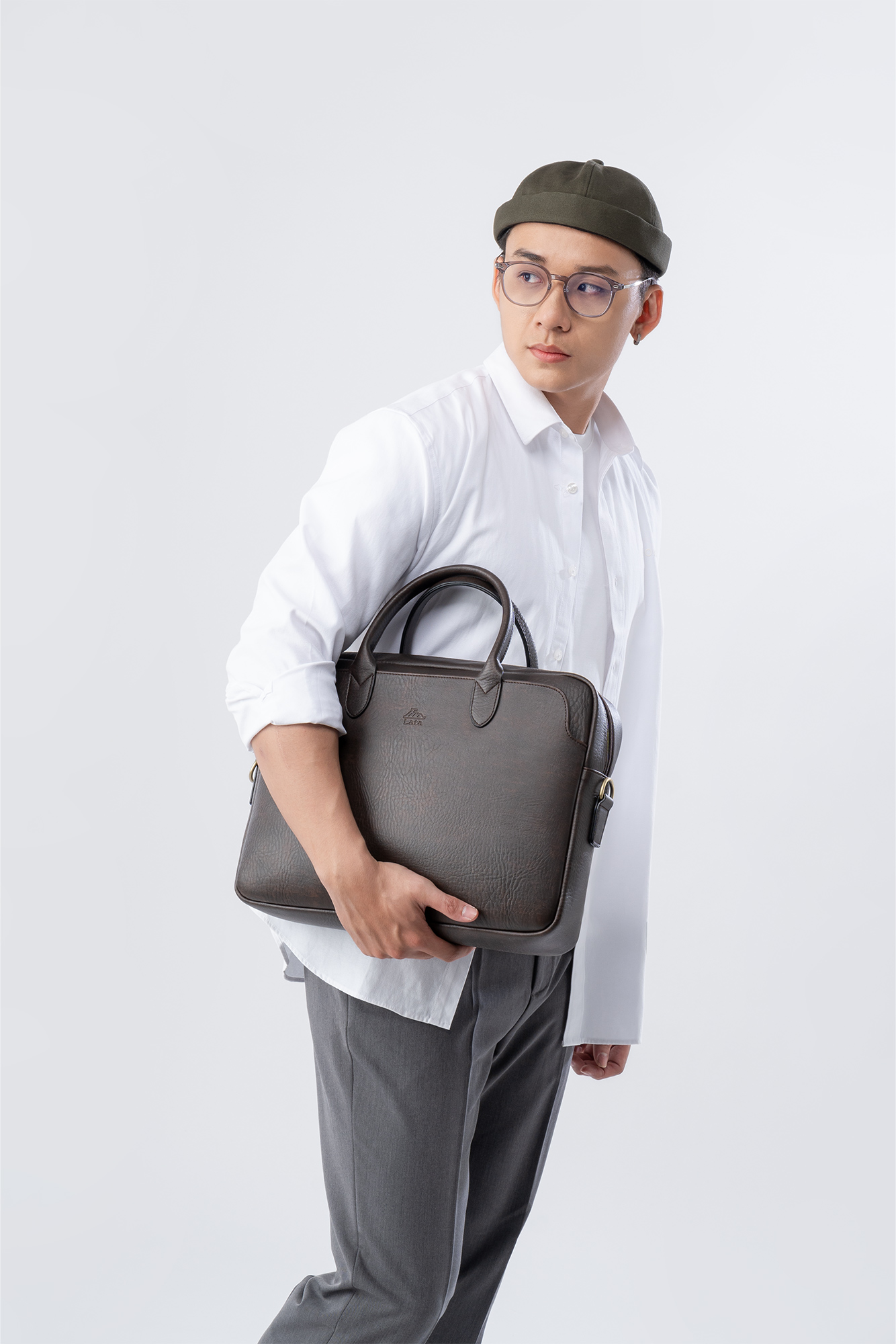 Cặp da nam công sở basic LATA CA41