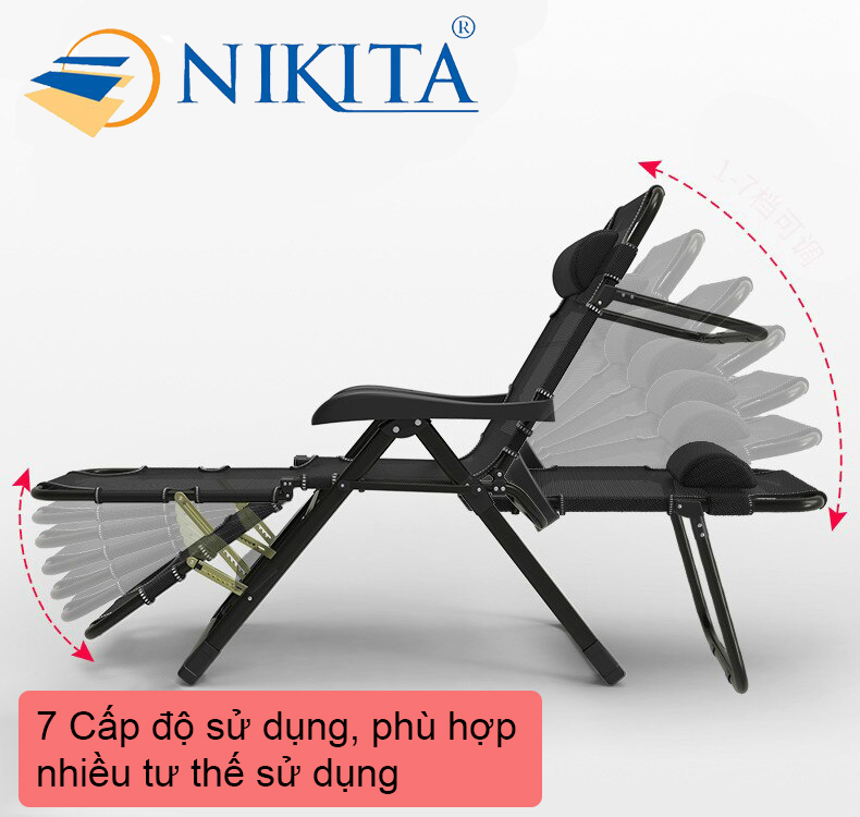 Ghế xếp thư giãn văn phòng - chính hãng NIKITA 2036