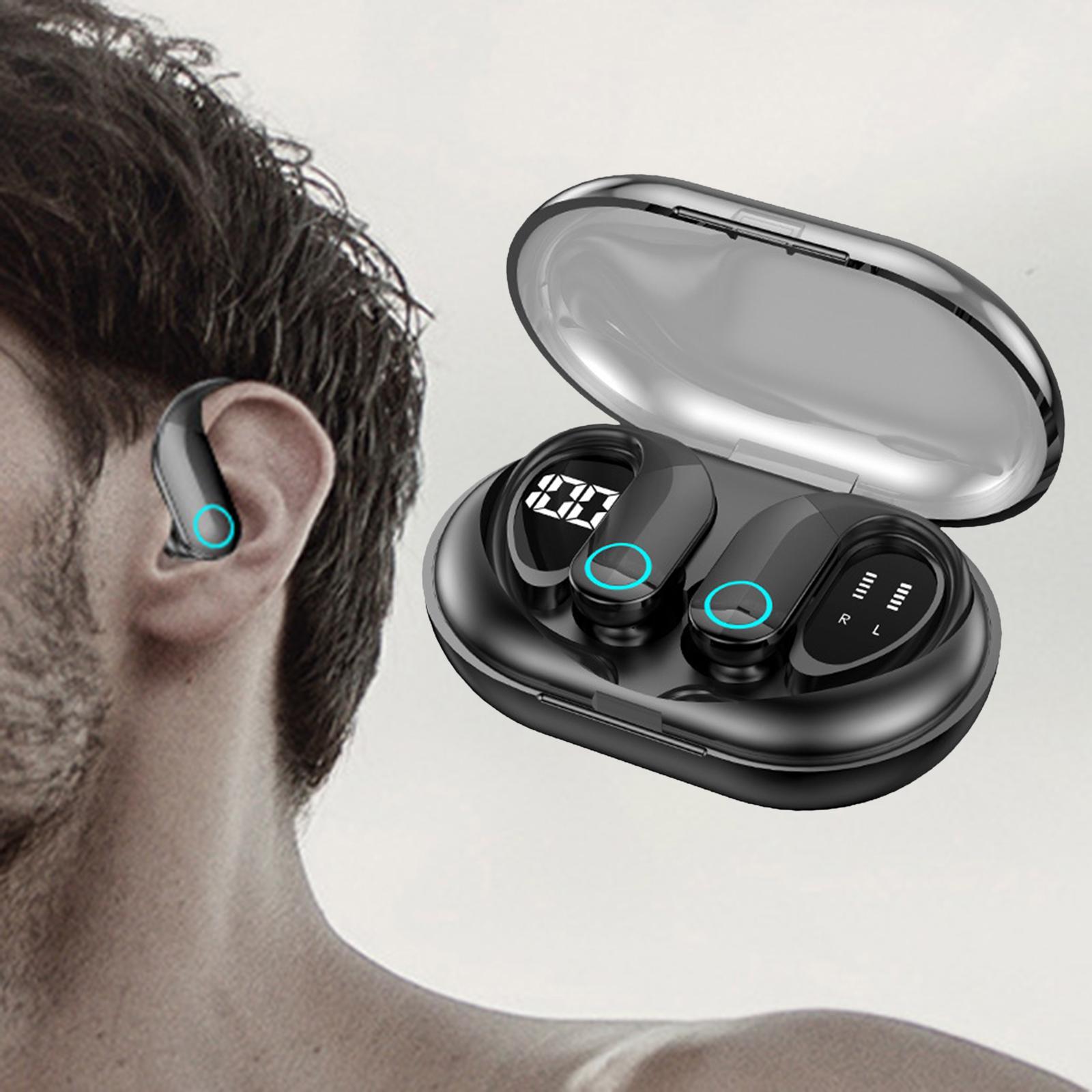 True W Stereo Earphones Hanging Ear Noise Reduction Headset for Running