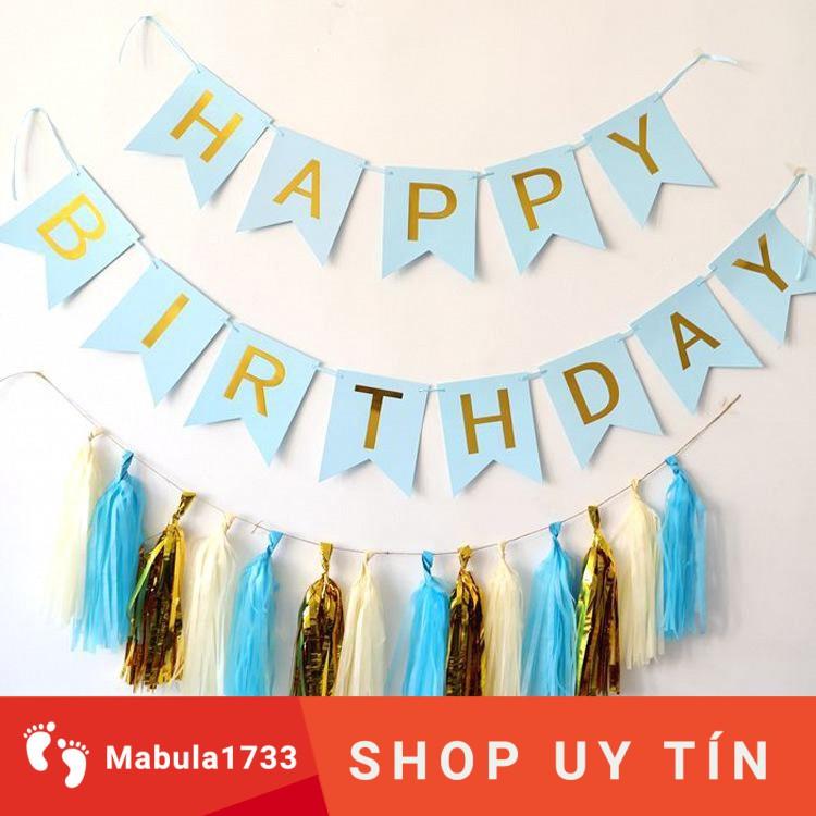 Dây chữ Happy birthday, dây chữ HPBD trang trí sinh nhật