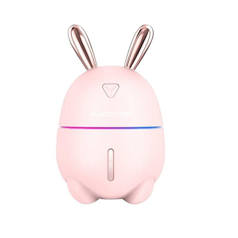 300ML Air Humidifier Cute Rabbit Ultra-Silent USB Aroma Essential Oil Diffuser Office Car Humidificador Air Purifier Mist Maker