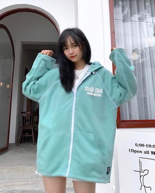 Áo khoác hoodie đa sắc màu nỉ thun cotton - chili club siêu hot