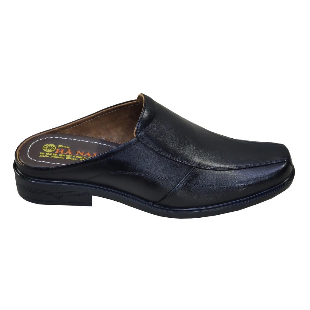 Dép Bít Mũi Nam Da Bò Thật TiTi ĐÔ Cao Cấp GGSB20139