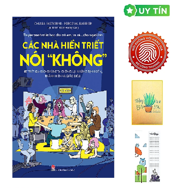 Truyện Tranh Triết Học Cho Trẻ Em, Và Cả… Cho Người Lớn - Các Nhà Hiền Triết Nói &quot;Không&quot; (Tặng Kèm Bookmark CÚ MÈO + SỔ TAY XƯƠNG RỒNG)