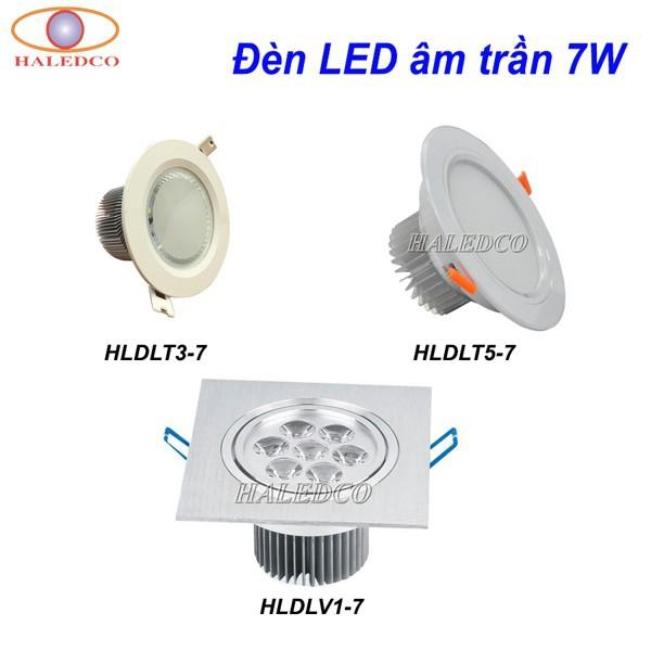 Đèn LED âm trần 7W HALEDCO trắng, trắng ấm tốt nhất