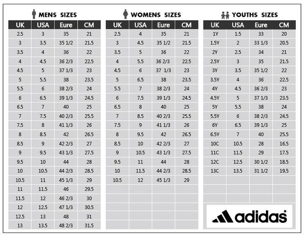 Bảng quy đổi size giày và cách chọn size của Nike và adidas