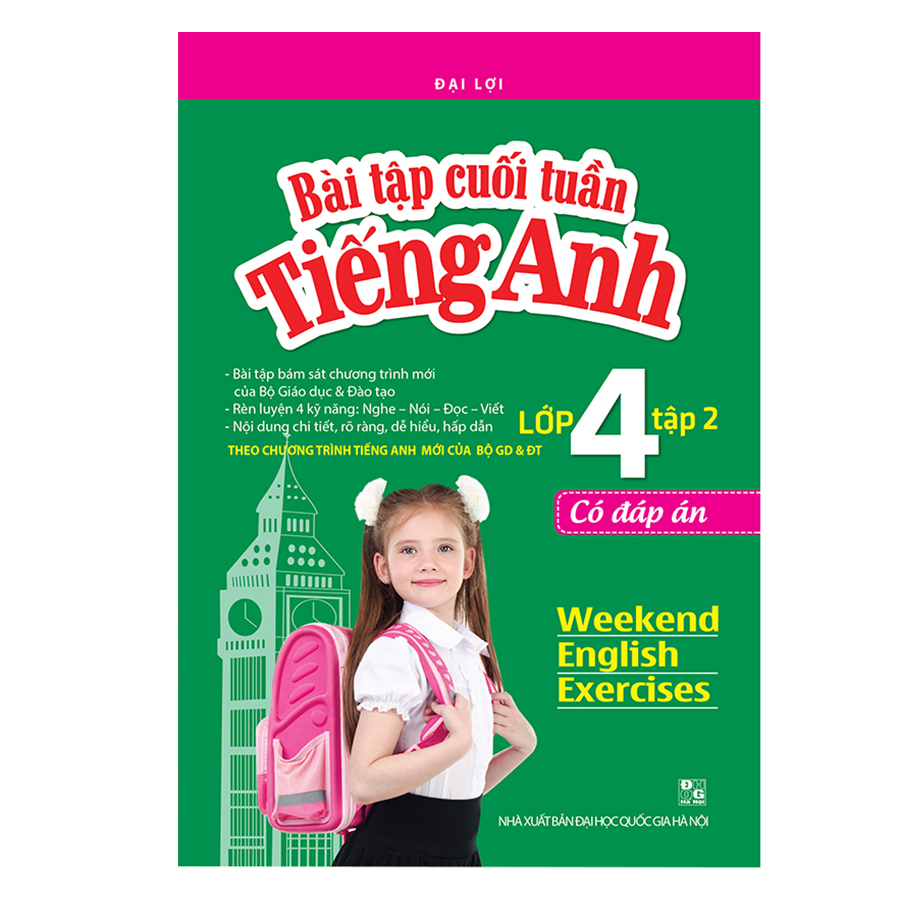 Bài Tập Cuối Tuần Tiếng Anh Lớp 4 (Có Đáp Án) - Tập 2