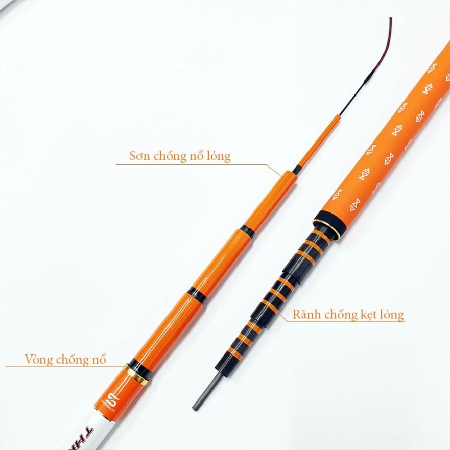 Cần câu tay cao cấp Bạch Kinh Thiên 6H 8H 10H siêu nhẹ carbon 8 lớp câu cá lớn săn hàng -