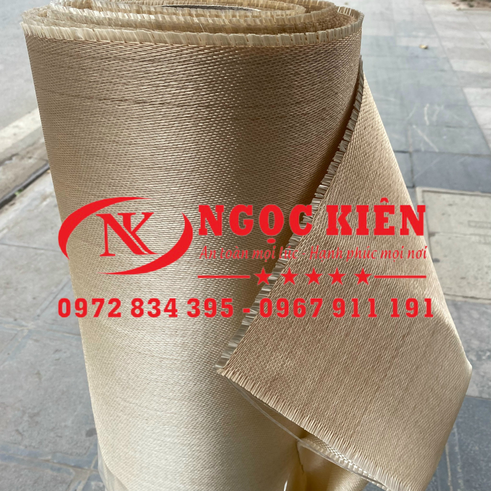 Bạt chống cháy-sợi thủy tinh rộng 1 mét dài 10 mét