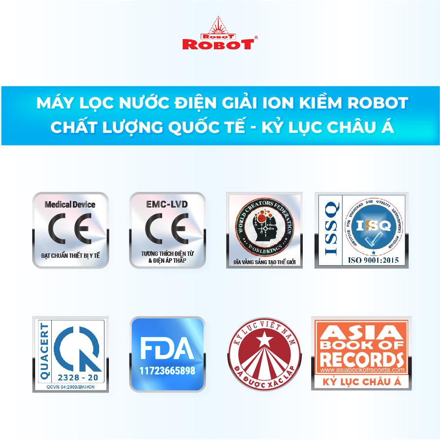 Máy Lọc Nước Điện Giải iON Kiềm ROBOT iONSmart 911 Nóng Thông Minh - Hàng Chính Hãng