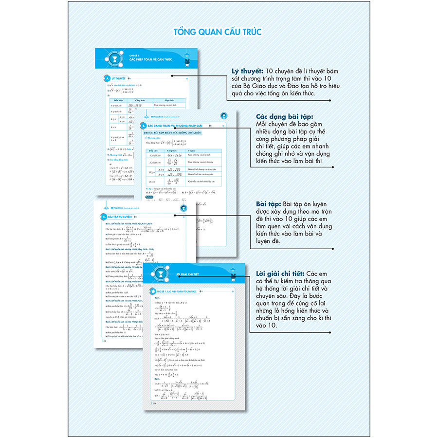 Combo Chinh Phục Luyện Thi Vào 10 Toán Văn Anh Theo Chủ Đề