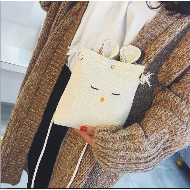 Túi đeo chéo ULZZANG GIRL Hàn Quốc xứ sở kimchi tai thỏ dễ thương