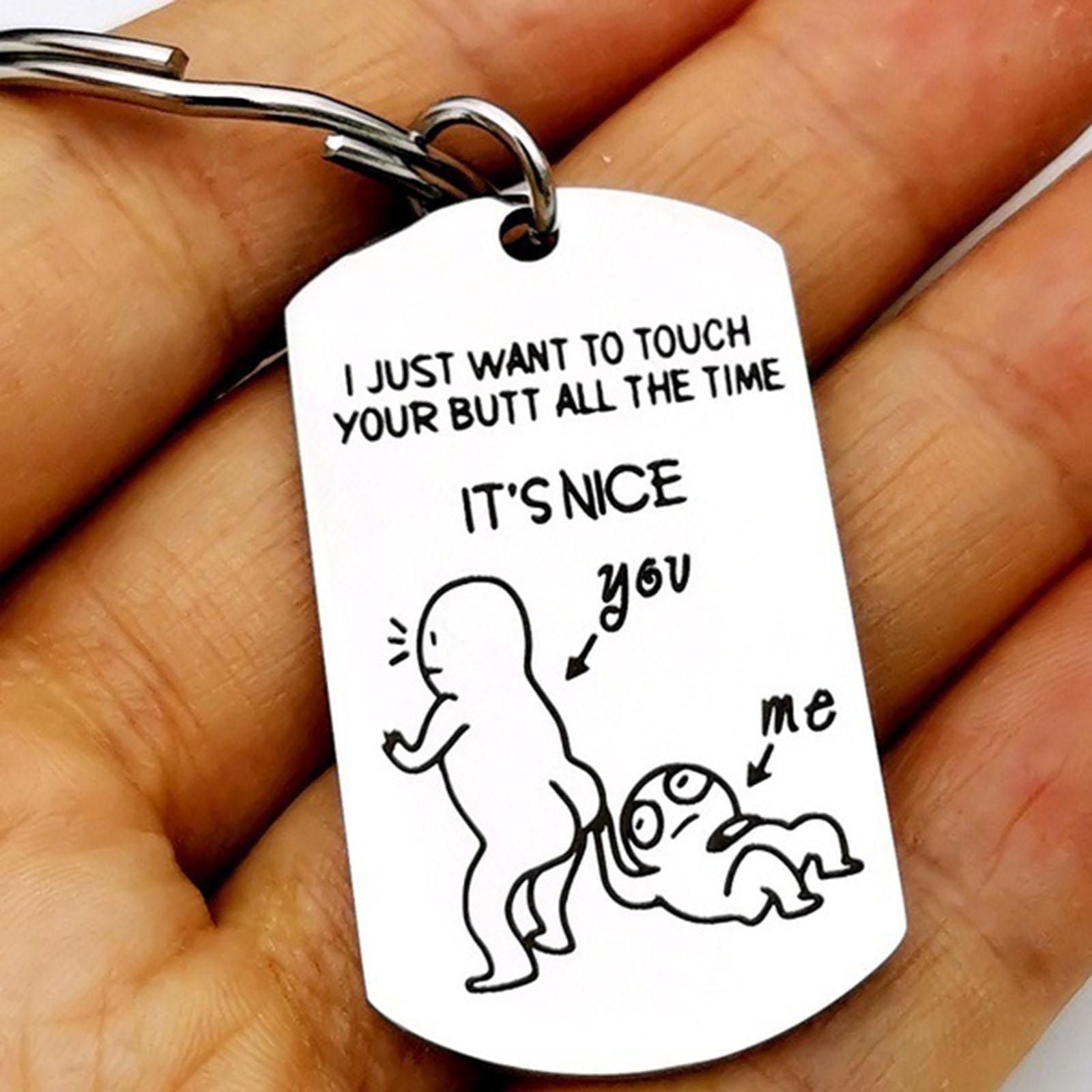 4 Pieces Keychain Keyring Key Chain Pendant for Christmas Birthday Gift