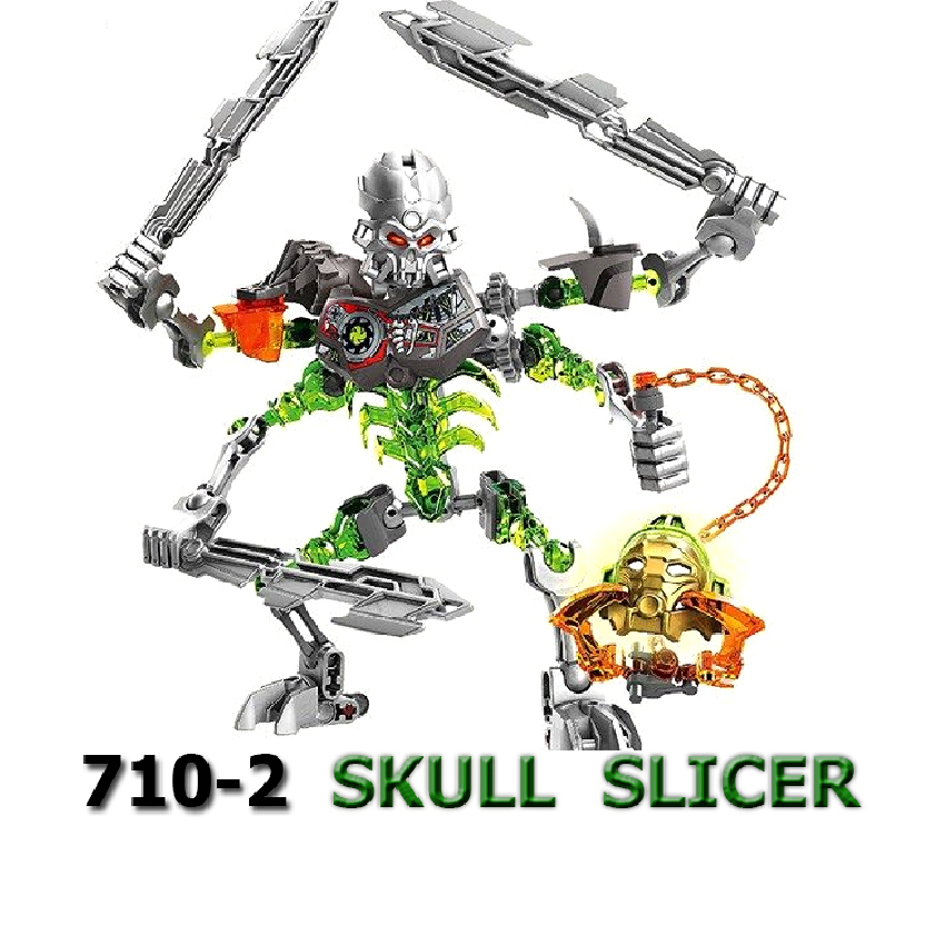 Bộ mô hình đồ chơi Bionicle 710-2 Skull Slicer dành cho bé trên 8 tuổi (73 chi tiết)