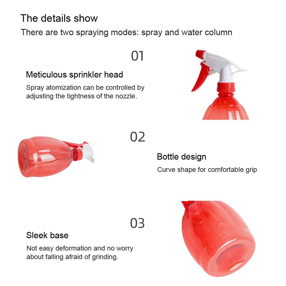 500ml Empty Plastic Spray Bottle Hairdressing Salon Barber Cosmetic Water Sprayer Hairstyling Refillable Flower Planting