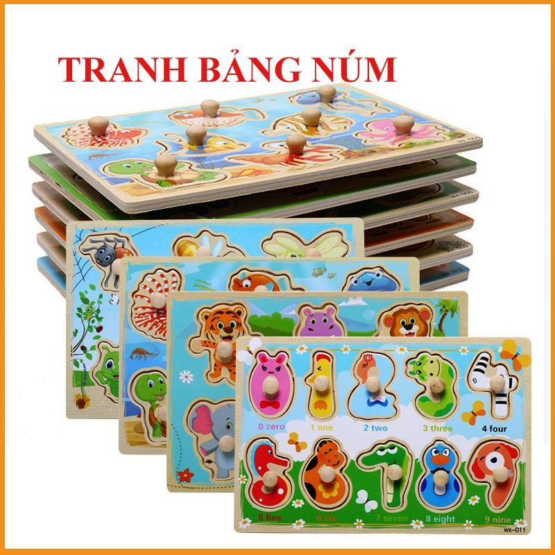 BỘ GHÉP HÌNH ĐỘNG VẬT- GHÉP HÌNH THEO TRANH- ĐỒ CHƠI MONTESSORI