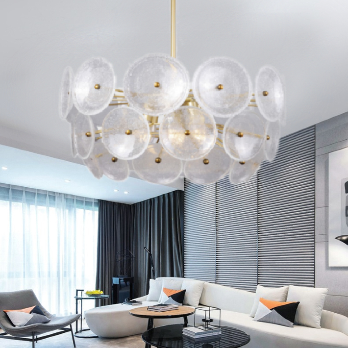 Đèn chùm pha lê cao cấp thiết kế sang trọng trang trí phòng khách, nhà hàng, khách sạn, quán cafe DY3118