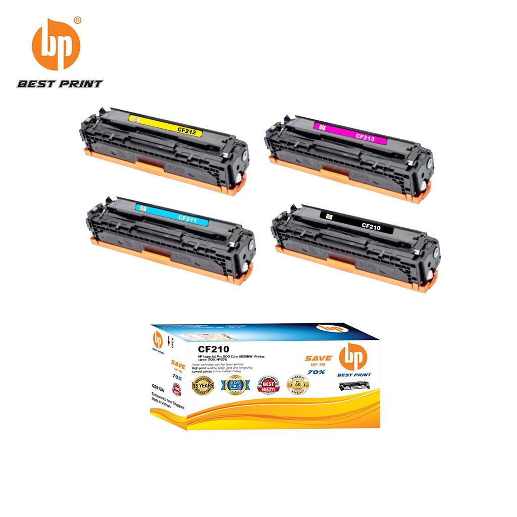 Hộp mực in BEST PRINT CF210 - CF211 - CF212 - CF213 dùng cho máy in HP LaserJet Pro 200 Color M251NW , canon 7100 HÀNG CHÍNH HÃNG