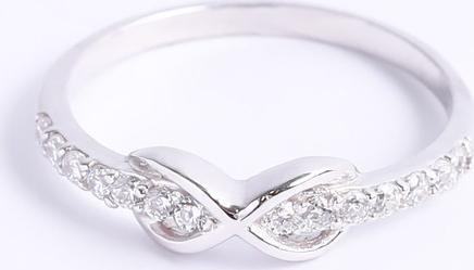Nhẫn bạc vô cực tiny Gix Jewel N08