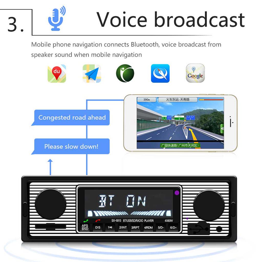 Autoradio Bluetooth Remote Control Handsfree FM Car Stereo