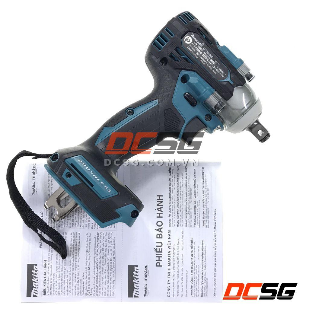 Máy siết bu lông dùng pin 18V-1/2&quot; Makita DTW300Z (hàng tách bộ) | DCSG