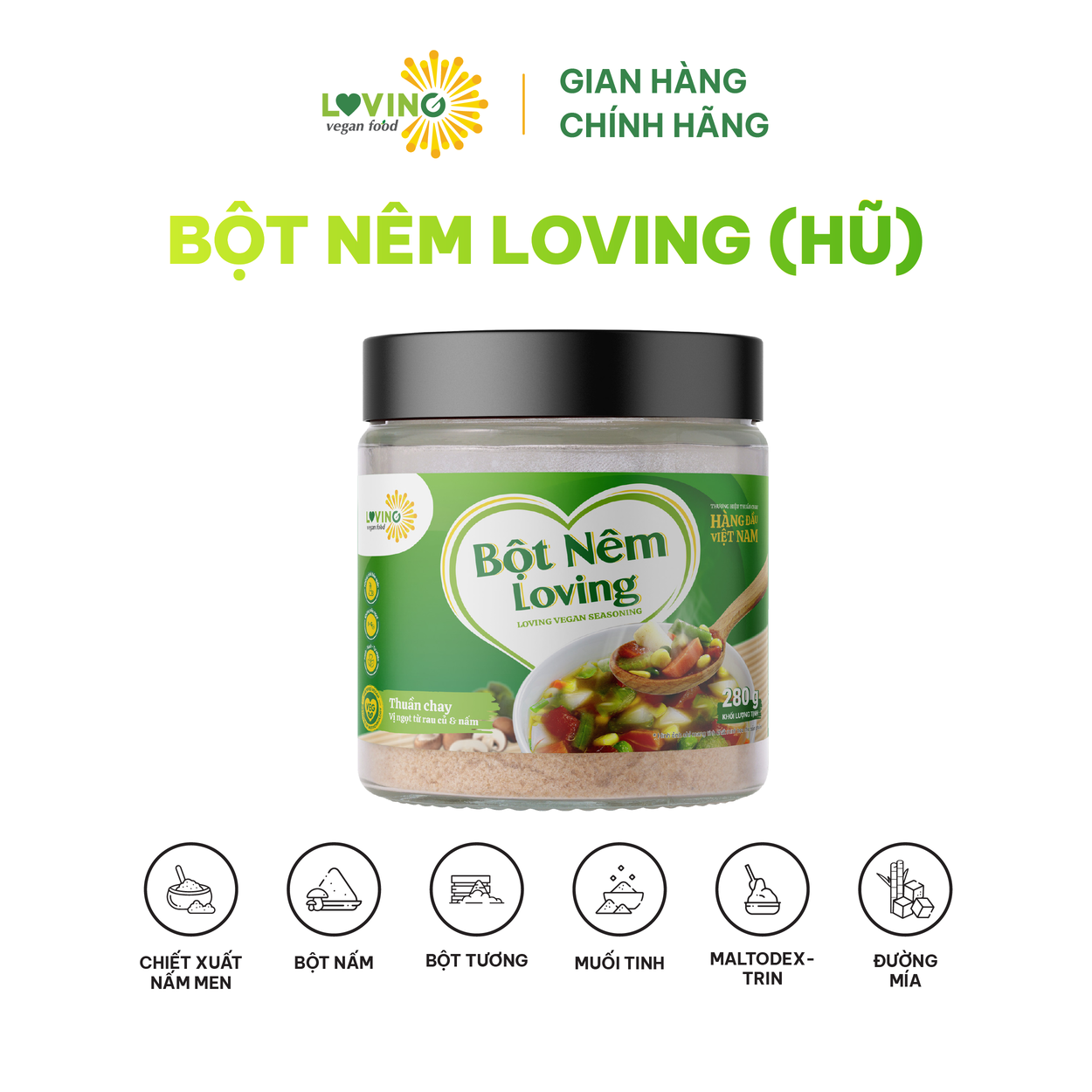 Bột Nêm Loving Thuần Chay hũ 280gram