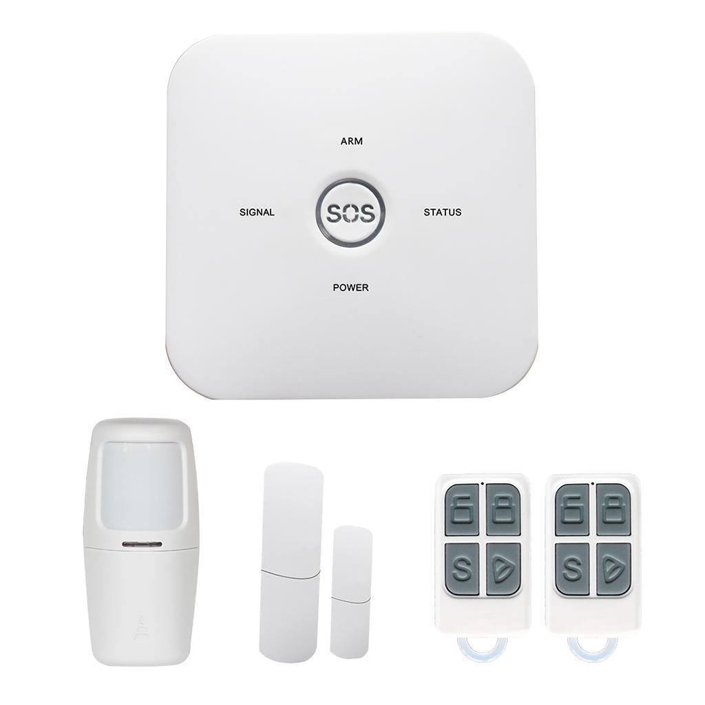 Wireless GSM Home Security Alarm System Door Sensor Burglar Alarm UK Plug