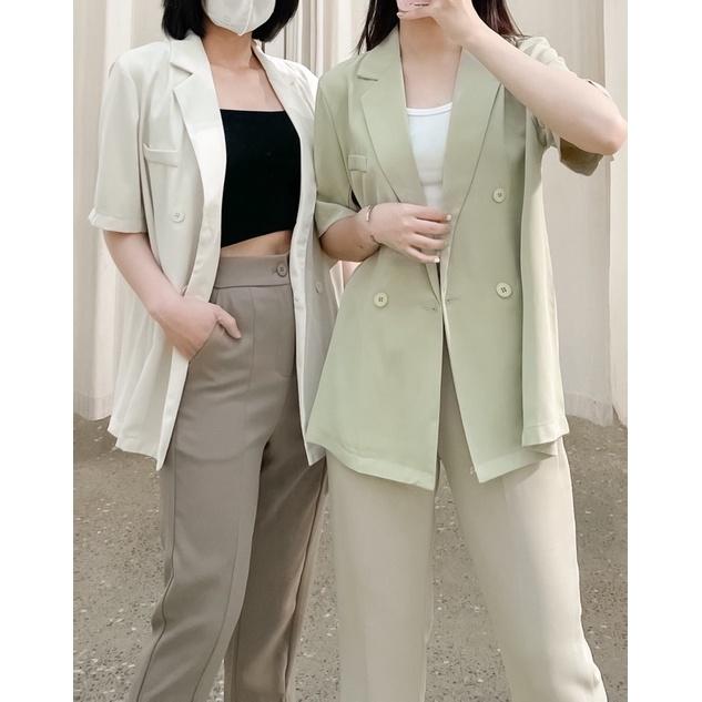 Áo khoác blazer cơi túi ngực 4 khuy cổ k 70a27 by germe