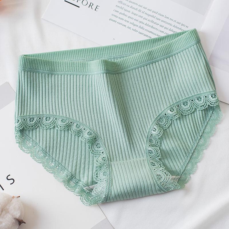 Set 10 quần lót nữ kháng khuẩn cotton mix viền ren điệu đà QLN06