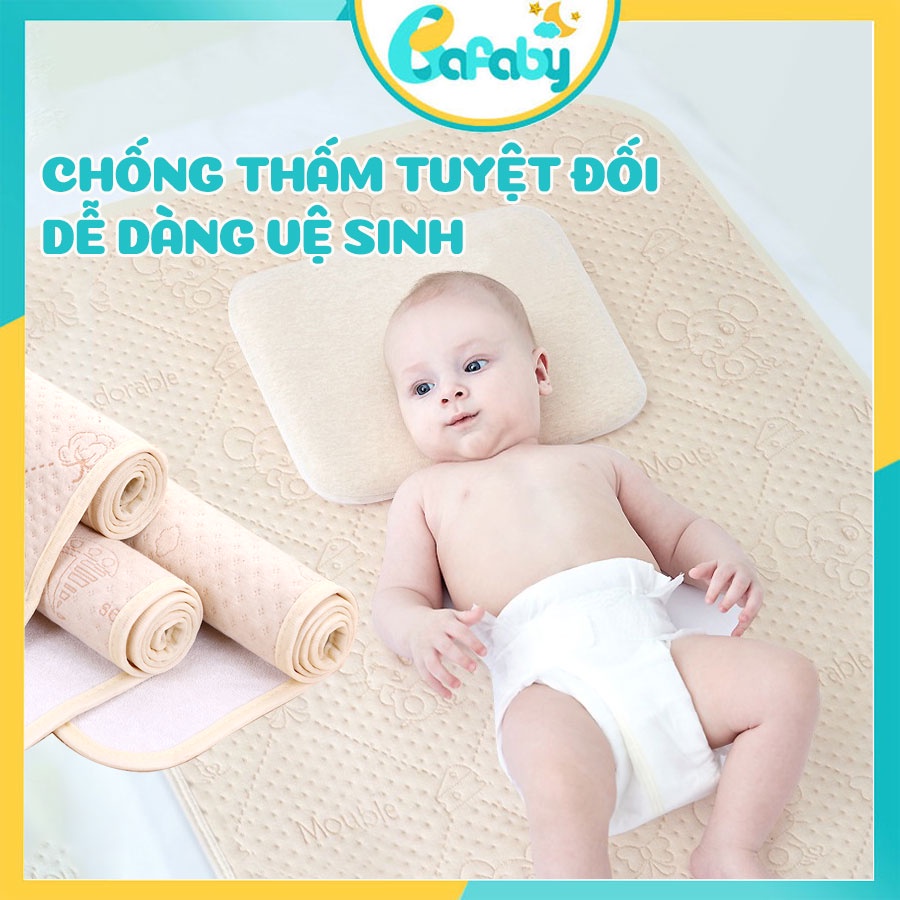 Miếng Lót Chống Thấm 4 Lớp Không Màu Nhuộm Hóa Học An Toàn Cho Bé