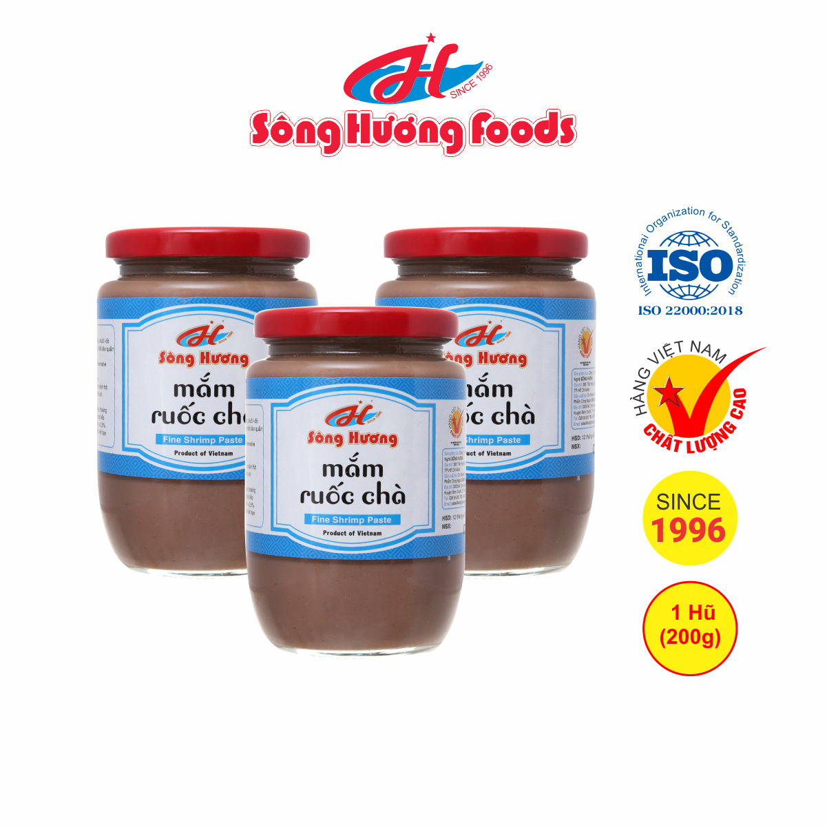 3 Hũ Mắm Ruốc Chà Sông Hương Foods Hũ 200g