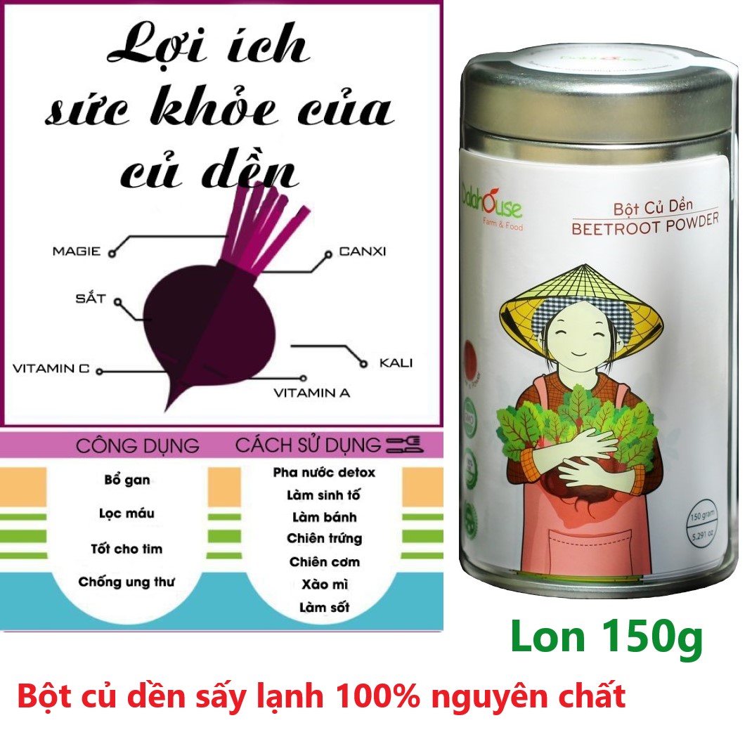 Lon Bột củ dền nguyên chất Dalahouse 150g