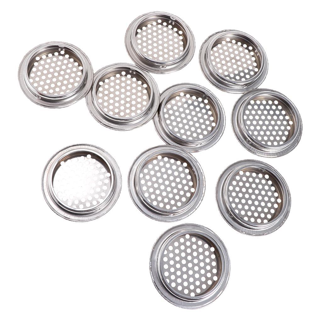 30x 53mm Stainless Steel Vent Louver Round Hole Vent Louver Louver
