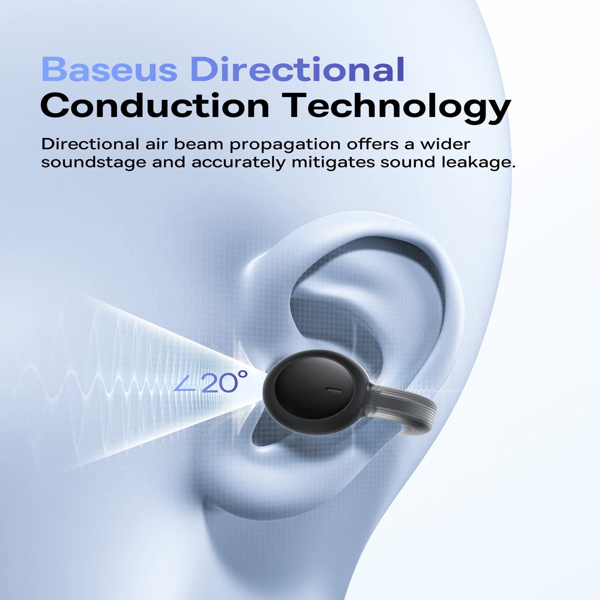 Tai nghe Bluetooth Baseus AirGo 1 Ring Open-Ear TWS Earbuds (Hàng chính hãng)