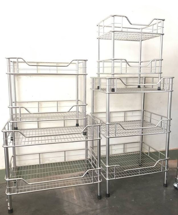 Kệ bát inox 3 tầng 50x30x66cm - kệ inox để chén bát - kệ để gia vị inox cao cấp