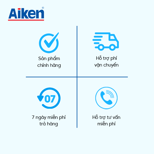 Aiken Combo 6 Khăn Giấy Ướt Sach Khuẩn Chiết Bạc Hà 50 Tờ/Túi