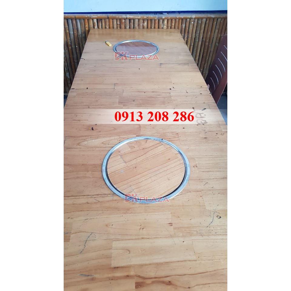 Bếp nướng than hoa inox lắp âm bàn dùng cho nhà hàng, quán,...