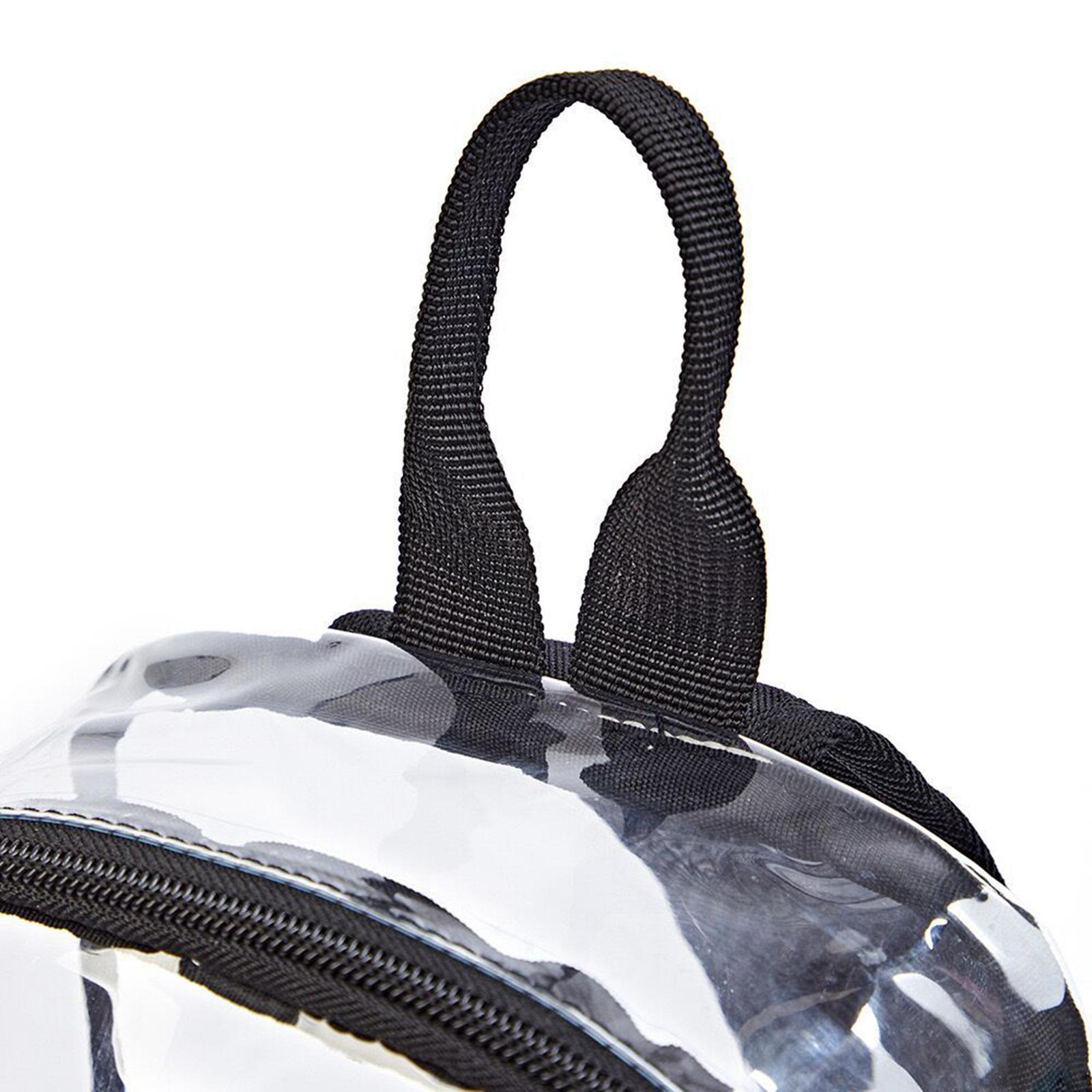 Clear  Bag Transparent Chest Daypack Casual with Mesh Water Bottle Holder Purse Shoulder Bag Crossbody Backpack for Beach Biking Travel