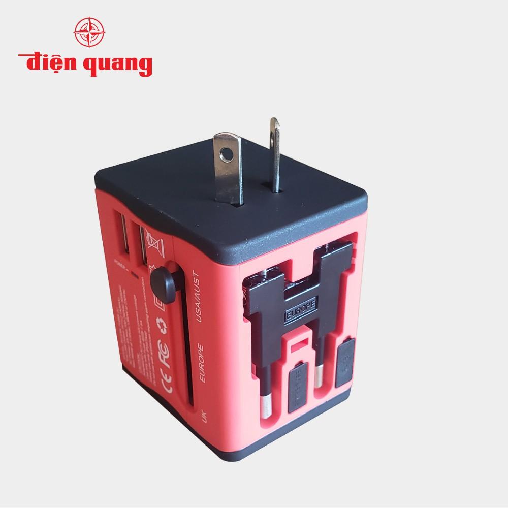 Ổ cắm du lịch Điện Quang ĐQ ESK TV06R 2U